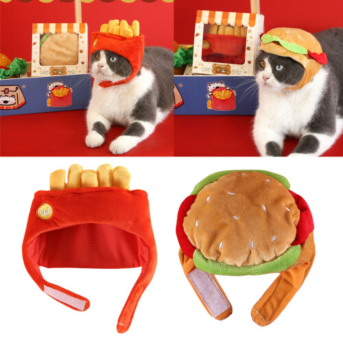Ear Protective Pet Headwears Hat Winter Warm Plush-chip hat 2