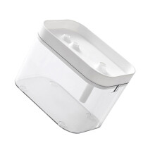 Clear Desktop Fish Bowl USB Pump Small Aquarium For Home-White