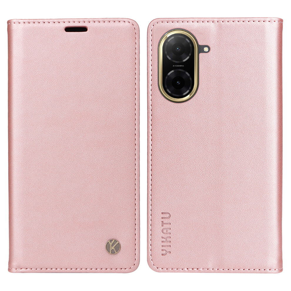 (Rose ) For Xiaomi Redmi A5 Nfc (Eu) (173.45Mm) Phone Cases Yikatu Magnetic Closure Pu Leather Mobile Cover Gold 6914280604497