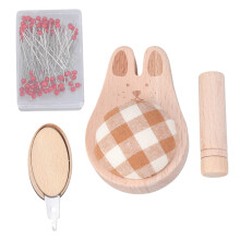 Hedgehog Pincushion And Butterfly Pin Set 100 Stainless-Yellow