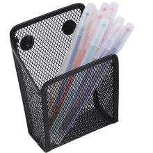 Organizzatore magnetico per penne per lavagna bianca, portapenne a rete quadrato di alta qualità con magneti potenti per frigorifero e armadietto,