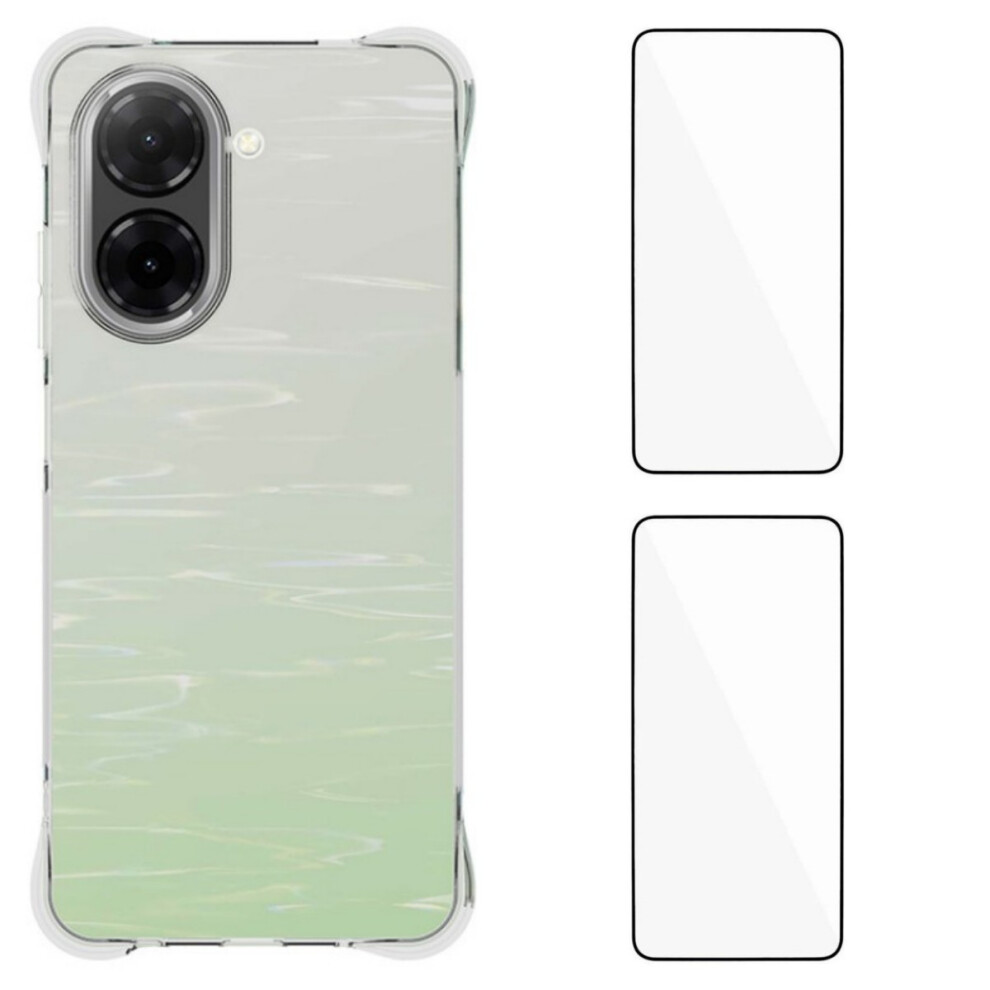 (Transparent) For Xiaomi Redmi A5 Nfc (Eu) (173.45Mm) Tpu Case Wanlonfeng Wl2 Series 2.0Mm Phone Cover With 2Pcs Tempered Glass Films 6914281760734