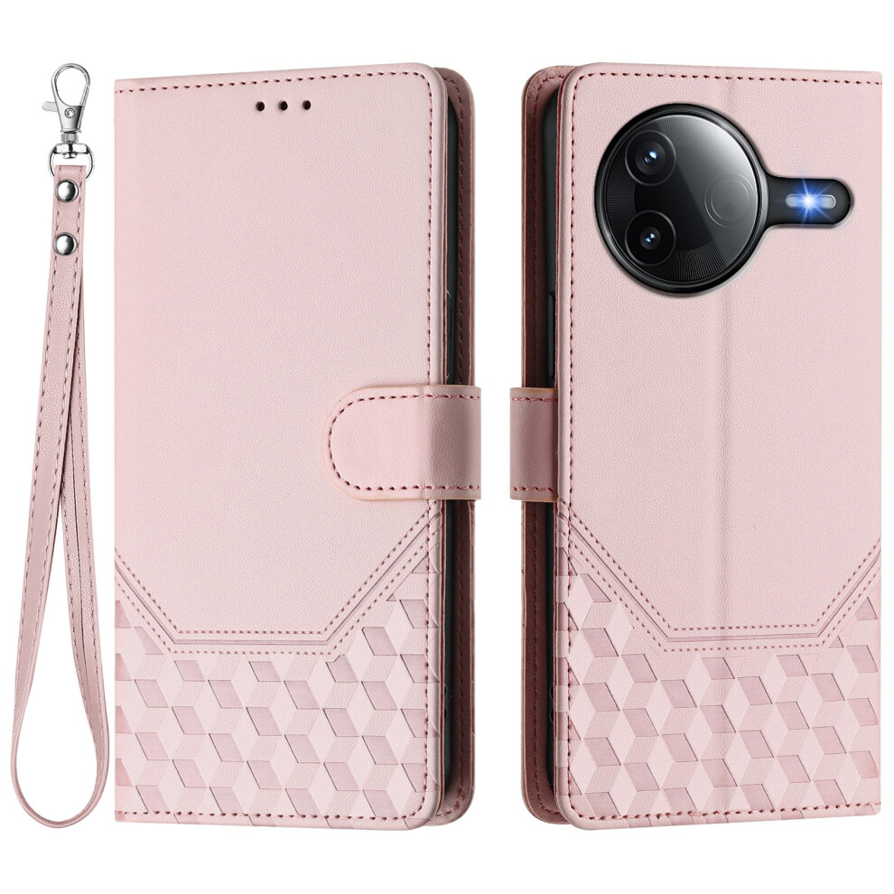 (Pink) For Xiaomi Poco F7 Pro 5G / Xiaomi Redmi K80 5G / Xiaomi Redmi K80 Pro 5G / Xiaomi Poco F7 Ultra 5G Case Imprinted Honeycomb Rfid Pink 6914285937422