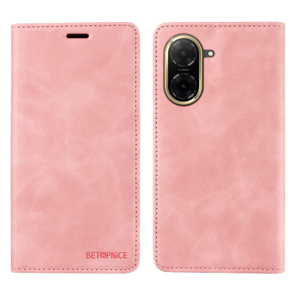 (Pink) For Xiaomi Redmi A5 Nfc (Eu) (173.45Mm) Case Betopnice Magnetic Closure Rfid Blocking Wallet Stand Leather Phone Cover Pink 6914280800479