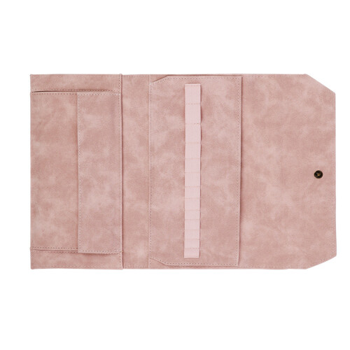 Empty Circular Knitting Needle Case with Elastic- Light pink