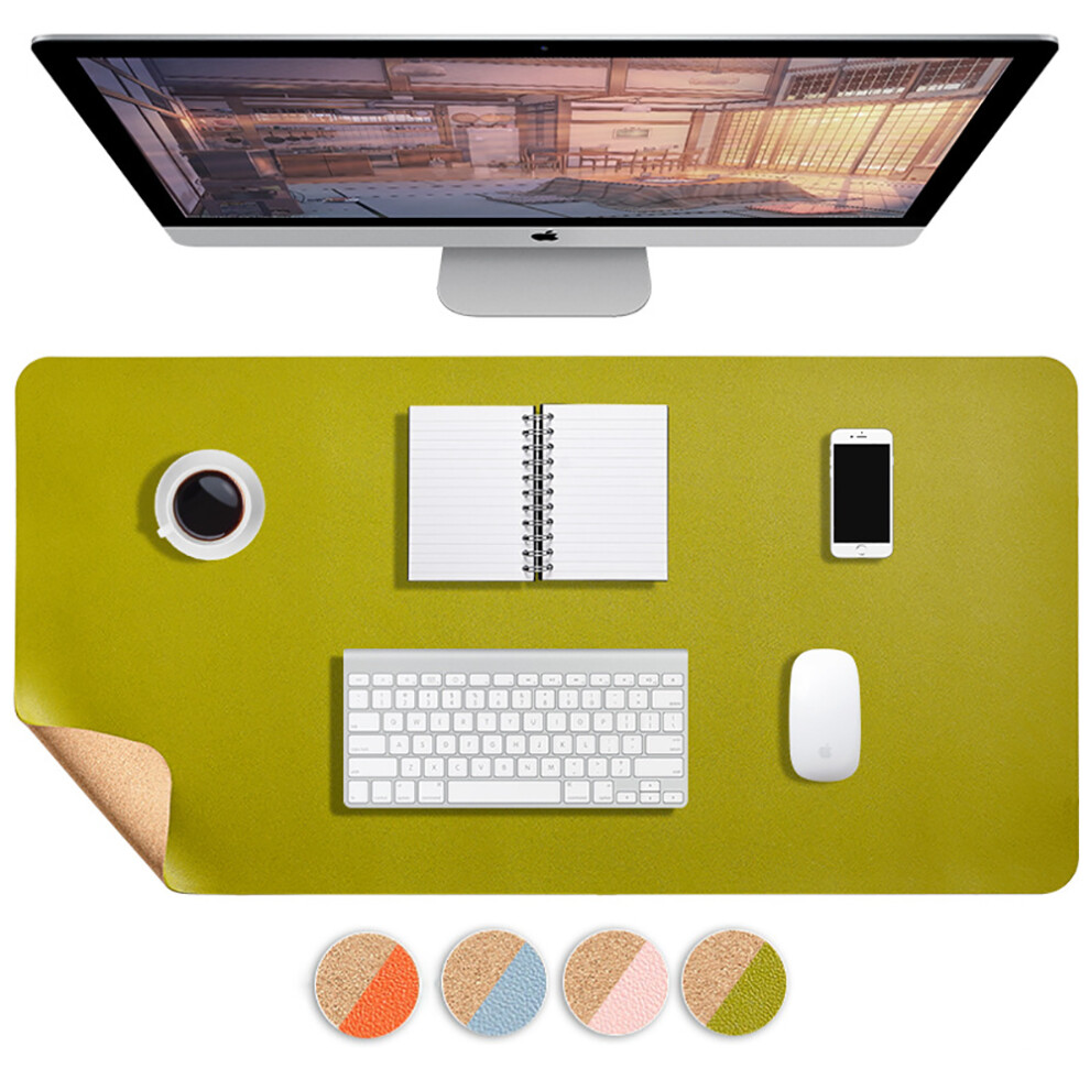 Desk Pad, Multifunctional Desk Mat With Synthetic Leather, Waterproof Surface Ensures Safe And Clean Workspace, Non-Slip Base Keeps It In Place For Of 9486358035887