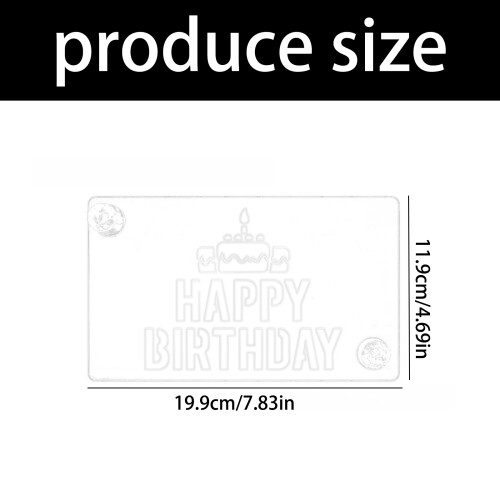 Cake Sprays stencil gelukkige verjaardag bruiloft-type A 2