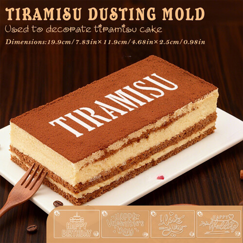 Cake Sprays stencil gelukkige verjaardag bruiloft-type A 1
