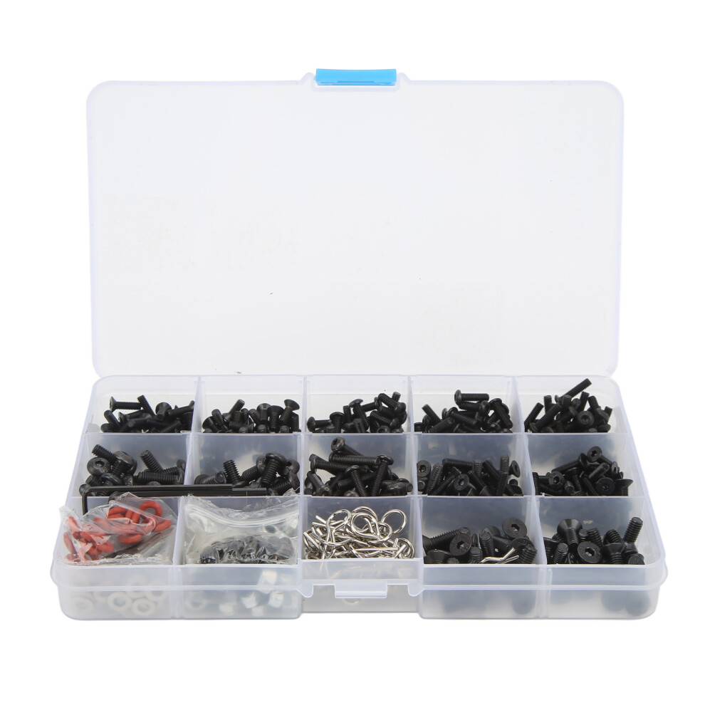 Hardware Fasteners For Rc Crawler Car Trucks, Screws Assortment Set With Corrosion Resistance And Rust Resistance Featuring Various Sizes In Plastic C 9088816548580
