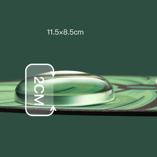 Ergonomic Wave Design Mouse Pad, Memory Foam Mousepad With Non-Slip Pu Base, Suitable For Prolonged Use Without Deformation, Compatible With Most Comp 1