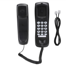 Veggmontert bordtelefon for hjemmet med opplyst tastatur, ingen strømkrevende veggmonterbar, kablet telefon for kjøkkenet og kontoret, slitesterkt