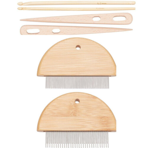 Tapestry Weaving Comb Hand Knitting Tool Needle Threaders