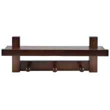 Perchero de bambú estilo piano, ganchos de pared de madera hechos a mano, perchero abatible para ahorrar espacio, adecuado para cocinas, baños y