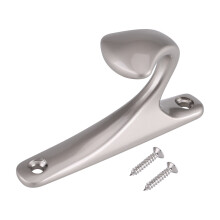 Ganchos para toallas duraderos, colgadores de pared fáciles de instalar para una entrada ideal, ganchos decorativos para el hogar en níquel