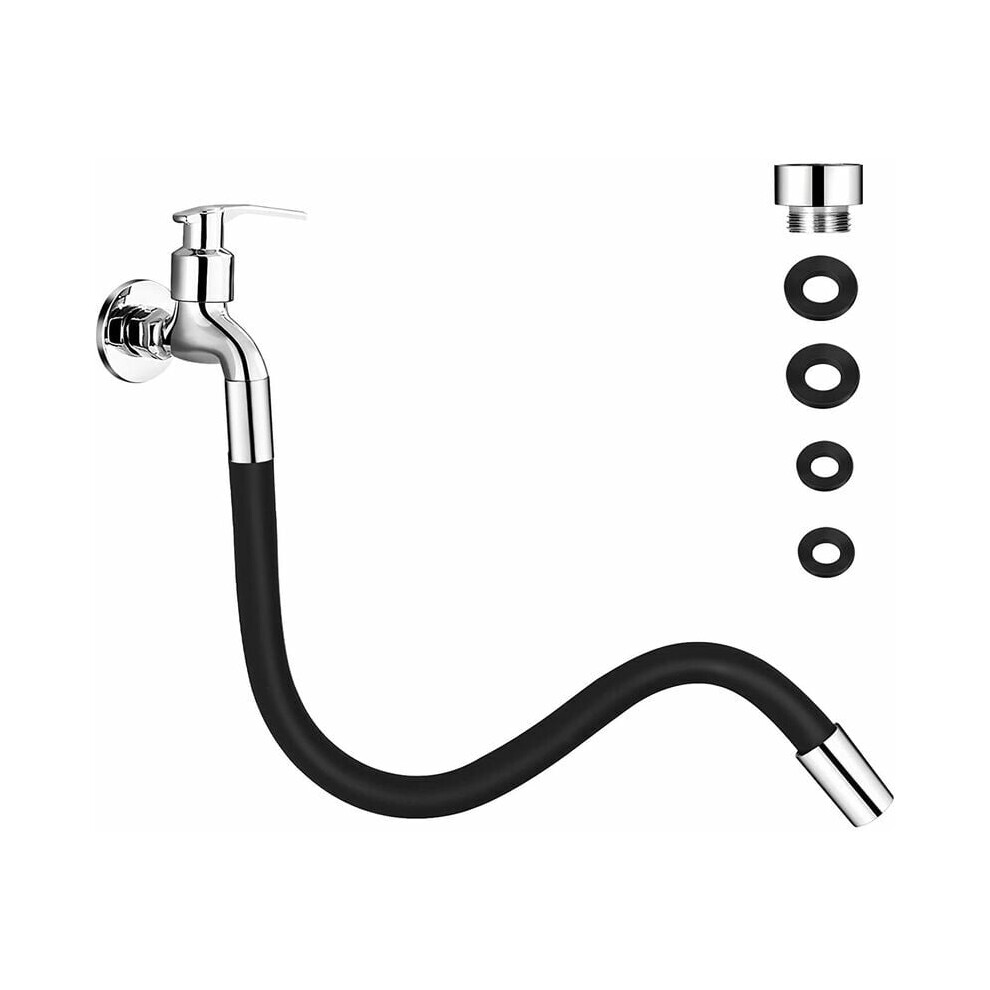 Flexible Metal Tubing, Wall Mounted Faucet With Exceptional Durability, High Pressure Spray Valve For Thorough Cleaning, Ergonomic Handle Ensures Ease 9198585117624