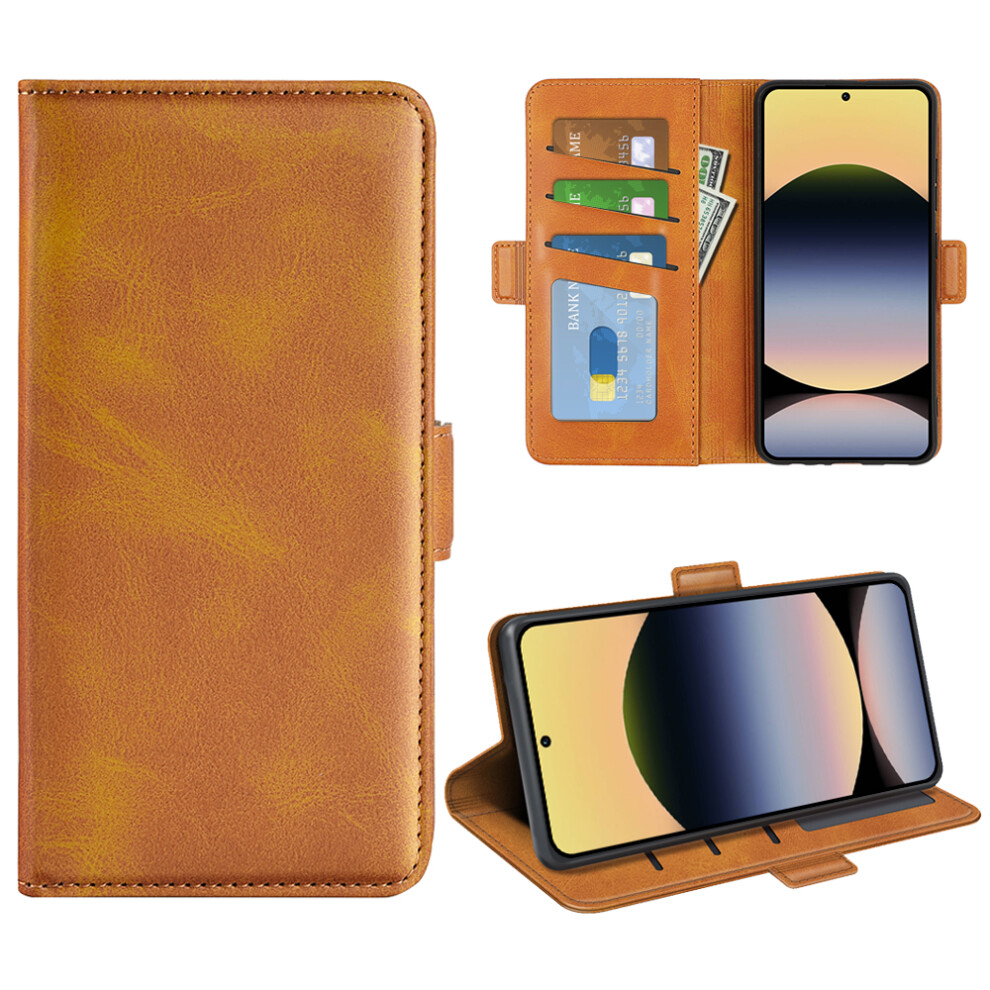 (Yellow) For Xiaomi Redmi Note 14S 4G Case Calf Texture Leather Wallet Phone Cover Yellow 6914282397441