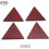 Universal Use Reflective Trailer Triangles For RV, Screw Mount Triangular Reflectors Easy Installation Durable Reflective Markers, High Quality For Ni 1
