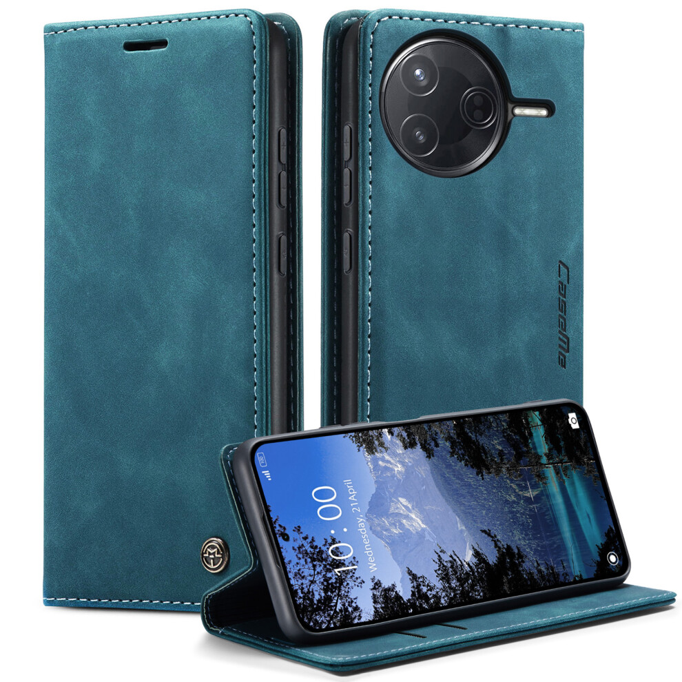 (Blue) For Xiaomi Poco F7 Ultra 5G / Xiaomi Poco F7 Pro 5G Wallet Case Caseme 013 Series Pu Leather Phone Cover Stand Blue 6914284313197