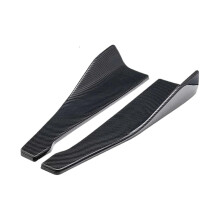 Car Body Styling Side Skirt Pair 48cm Carbon Fiber Winglets For VW Polo Golf Mk5 Mk6 Mk7 Diffuser Scratch Protector
