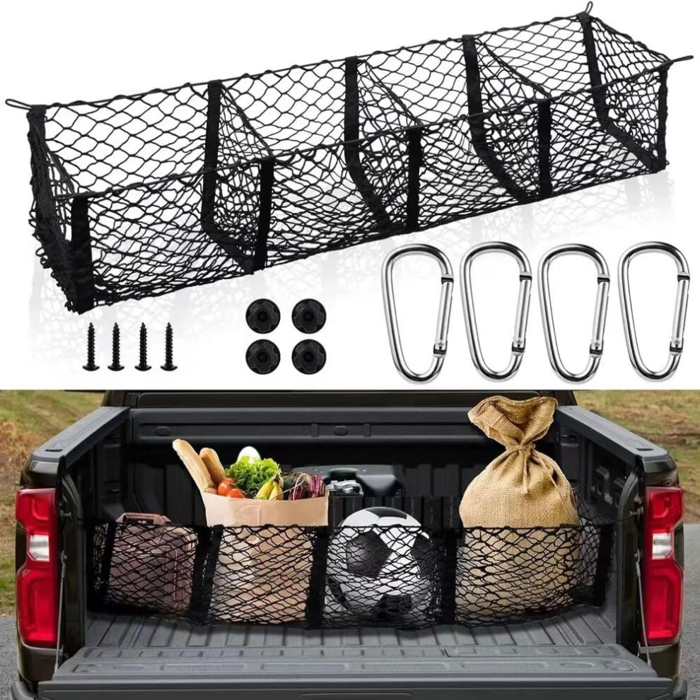 Cargo Net For Kia Kx5 2016, Elastic Nylon Mesh Luggage Net, Adjustable 130X30cm Car Boot Net 9365049259903