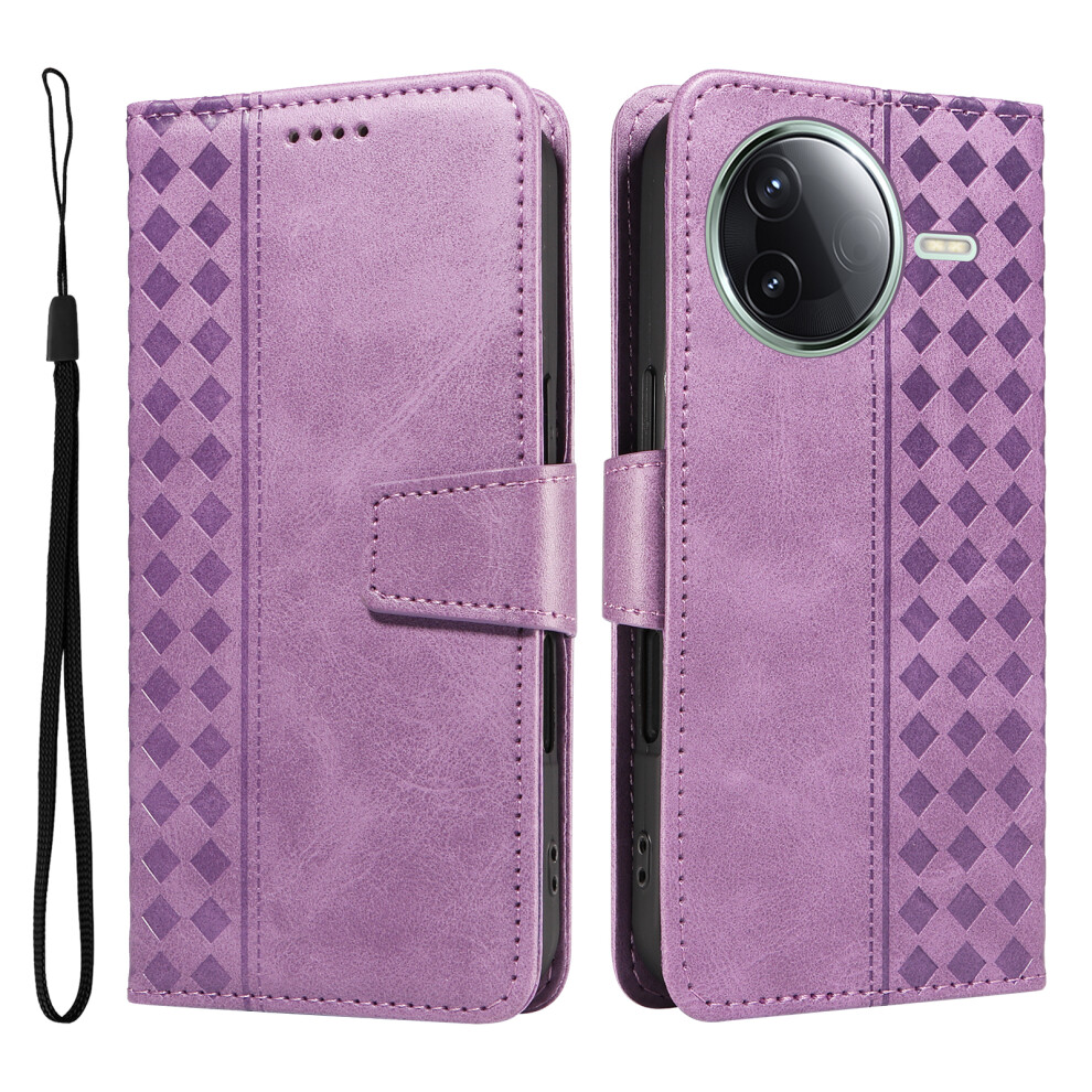(Light ) For Xiaomi Redmi K80 Pro 5G / Xiaomi Poco F7 Ultra 5G / Xiaomi Poco F7 Pro 5G / Xiaomi Redmi K80 5G Leather Case Wallet Stand Gri Purple 6914287284081