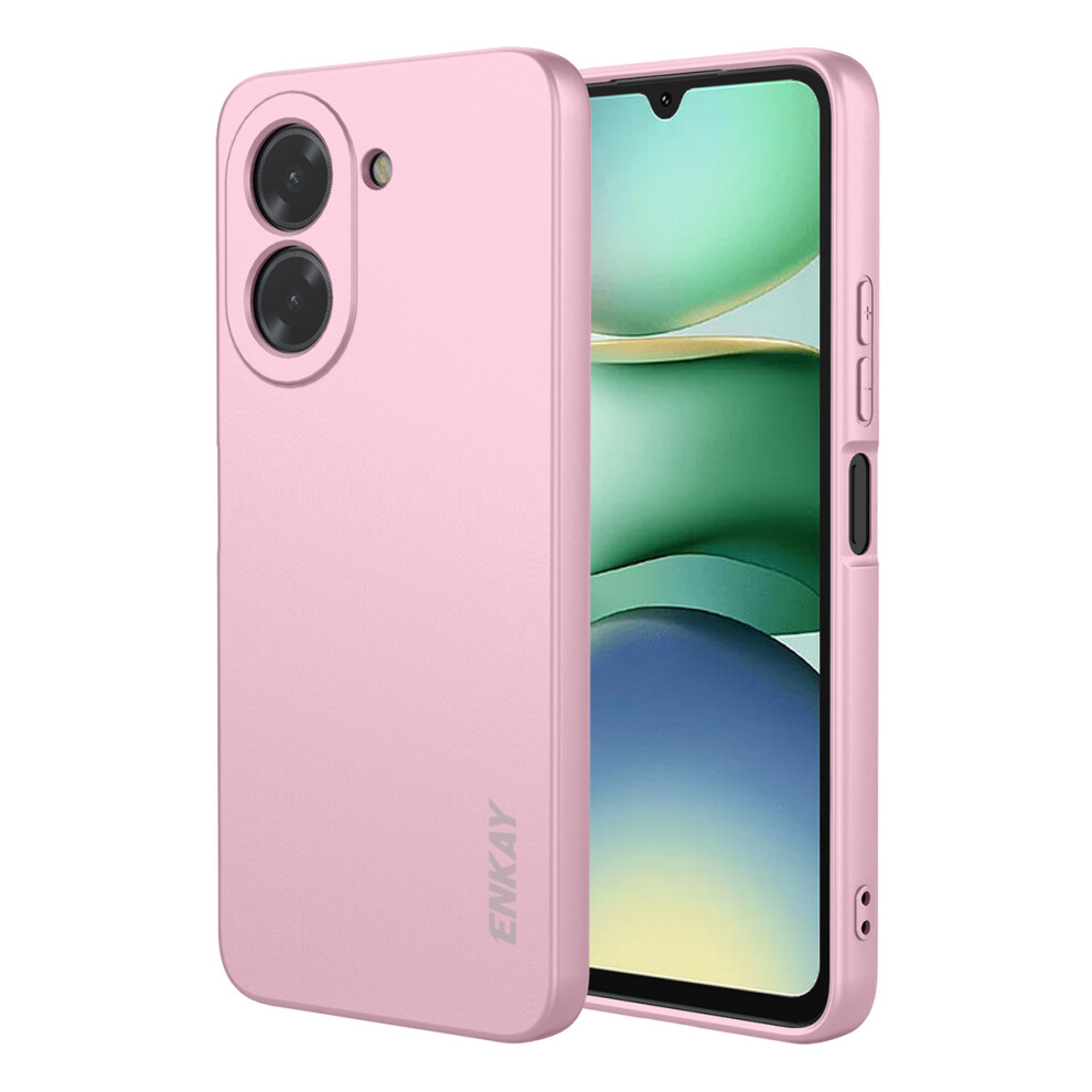 (Pink) For Xiaomi Redmi A5 Nfc (Eu) (173.45Mm) Silicone Case Enkay Hat Prince Straight Edge Cell Phone Back Cover Pink 6914285580987