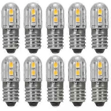 E10 6V AC DC 2W LED-lamp met schroeffitting, lichtbron, gloeilamp
