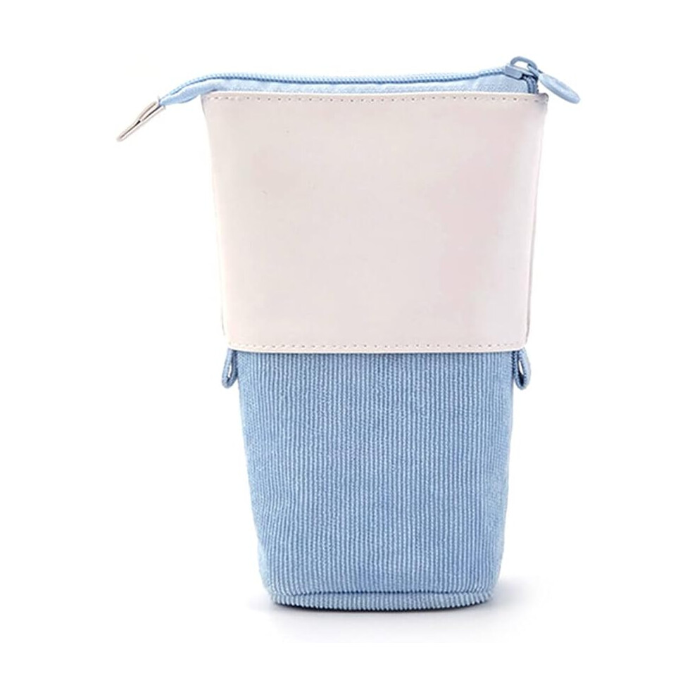 Adjustable Height Pencil Bag, Telescopic Makeup Pouch For On-The-Go Convenience And Organization, Premium Canvas Material Ensures Durability And Easy