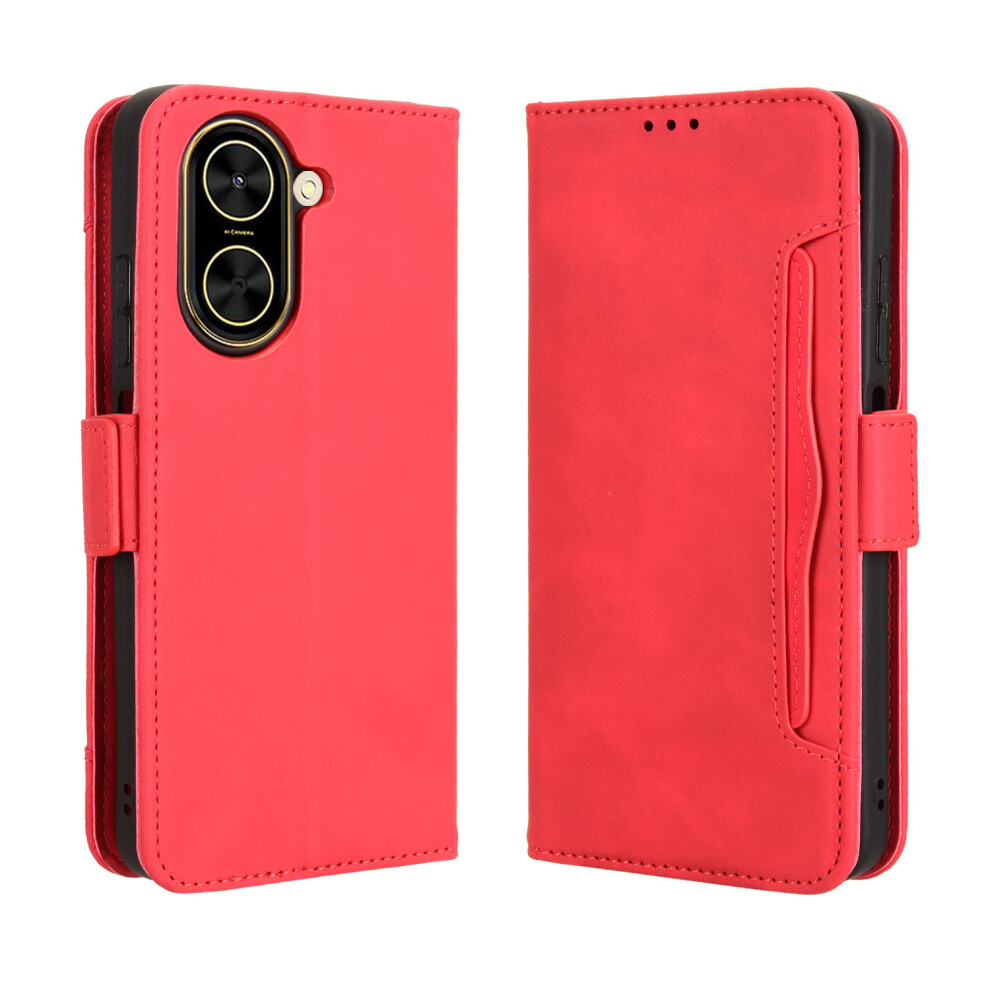 (Red) For Xiaomi Mi A5 Nfc (Eu) (173.45Mm) Leather Case Phone Wallet Cover With Multiple Card Slots Red 6914285144929
