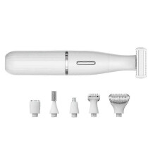 6-in-1 trimmer voor de intieme zone met precisiescheerfunctie voor de bikinilijn, gevoelige huid, testikels, schaamhaar en gezichts-/neus-/b
