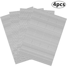 Mesh Pad for Flower Pot Hole, Pot Bottom Drainage Hole Grid Mat to Prevent Soil Loss, 4Pcs 150X210Mm Stainless Steel Woven Wire Mesh Security Guard Ga