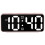Small Digital Alarm Clock With Adjustable Brightness And-Pink 1