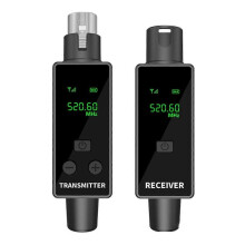 NIEUWE 2.4G XLR-adapter draadloos microfoonzender- en -ontvangersysteem voor dynamische microfoons, Gu