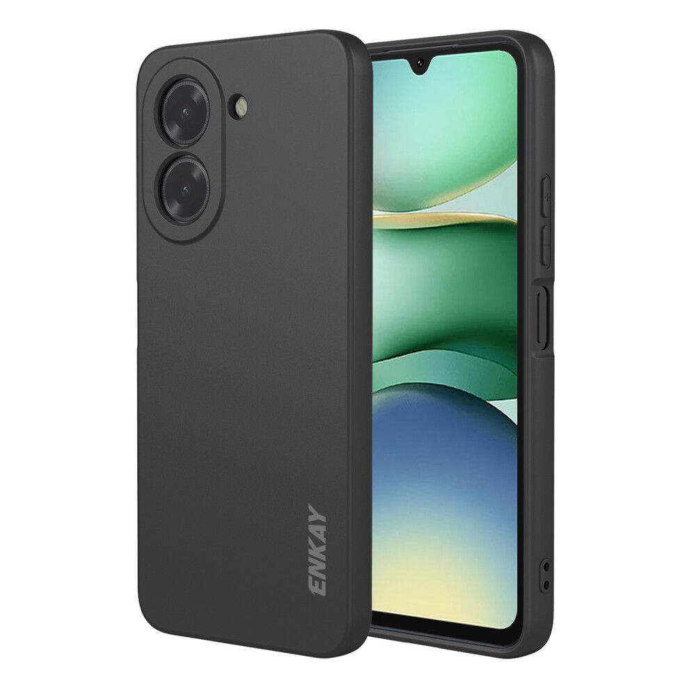 (Black) For Xiaomi Redmi A5 4G (171.7Mm) Silicone Case Enkay Hat Prince Straight Edge Cell Phone Back Cover Black 6914280391939