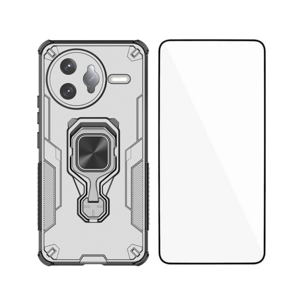 (Grey) For Xiaomi Poco F7 Ultra 5G / Xiaomi Redmi K80 Pro 5G Phone Case Wanlonfeng Pc Tpu Back Cover Kickstand With Tempered Glass Grey 6914284426231