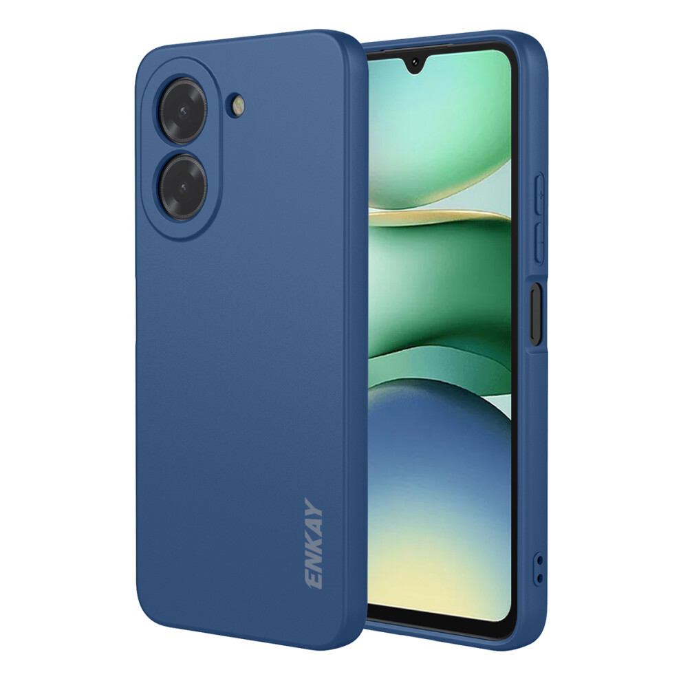 (Dark ) For Xiaomi Redmi A5 4G (171.7Mm) Silicone Case Enkay Hat Prince Straight Edge Cell Phone Back Cover Blue 6914286540751