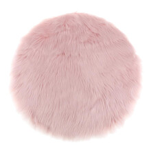 Soft Faux Rug, Multifunctional Use, Winter Faux Fur Plush And Soft Non-slip Backing Suitable For Chairs Armchair Sofa Bed Rug (Pink)