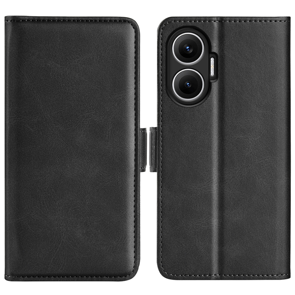 (Black) For Xiaomi Poco F7 5G / Redmi Turbo 4 Pro 5G Case Calf Texture Leather Wallet Phone Cover Black 6914287260832