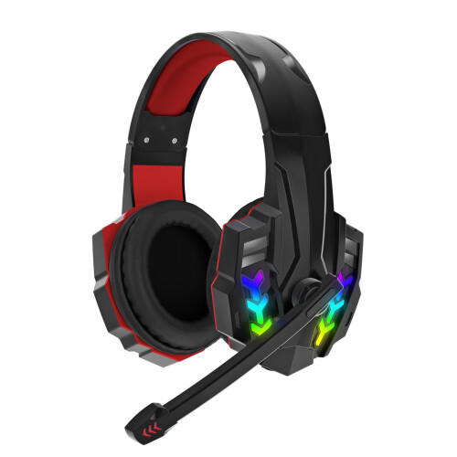 Stereo Gaming Headset, Great Humanized Design with Effortlessly Volume Control, Multi-Platform Compatible for PS4, Phone, Computer, Clear Sound Qualit