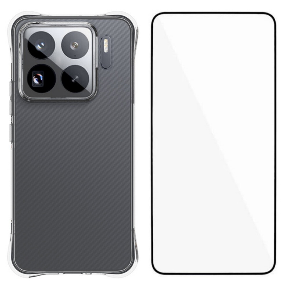 (Transparent) For Xiaomi 15S Pro Case Wanlonfeng Wl Series 2.0Mm Tpu Phone Cover With Tempered Glass Film 6914285957932