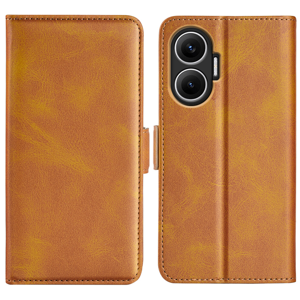 (Yellow) For Xiaomi Poco F7 5G / Redmi Turbo 4 Pro 5G Case Calf Texture Leather Wallet Phone Cover Yellow 6914285279744