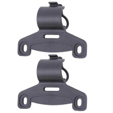 Kunststof zwarte fietspomphouder met clip, vaste clipbeugel, houder voor opblaaspomp, racefietsaccessoires, eenvoudig te installeren