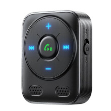 Auto Bluetooth 5.4 AUX-ontvanger met krachtige dubbele microfoons en ruisonderdrukking Bluetooth-adapter voor automuziek