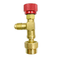 Valve de sĂ©curitĂ©, vanne de charge de rĂ©frigĂ©rant, garantie anti-fuite avec protection contre le gel, construction en laiton rĂ©sistant Ă