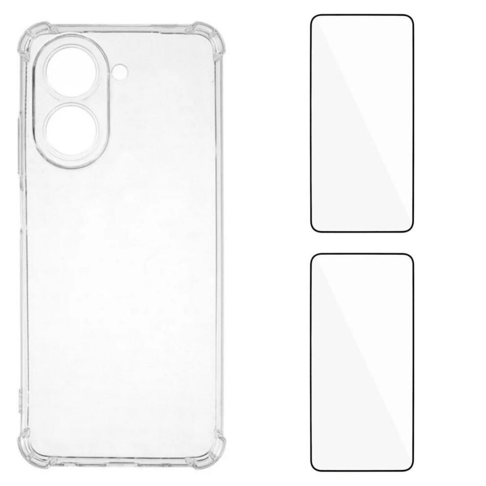 (Transparent) For Xiaomi Redmi A5 4G (171.7Mm) Tpu Case Wanlonfeng Wl3 Series 1.5Mm Phone Cover With 2Pcs Tempered Glass Films 6914287009660