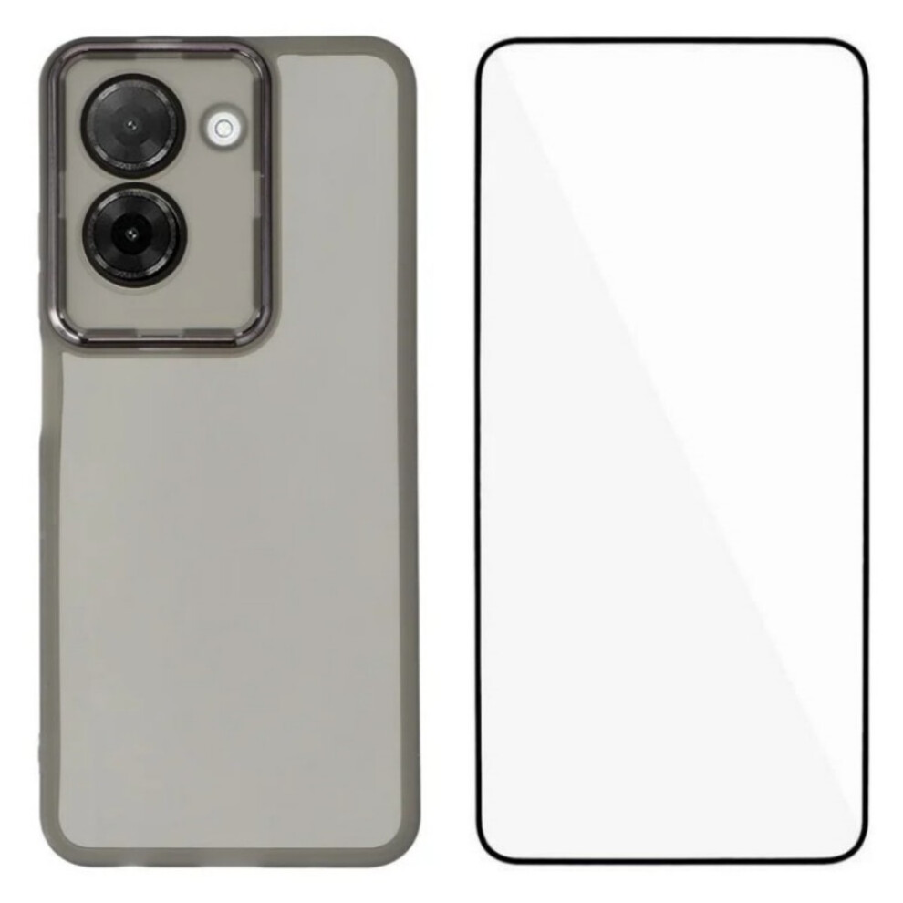 (Black) For Xiaomi Redmi A5 4G (171.7Mm) Tpu Case Wanlonfeng Dksm Series Electroplated Frame Back Cover With Tempered Glass Black 6914280901619