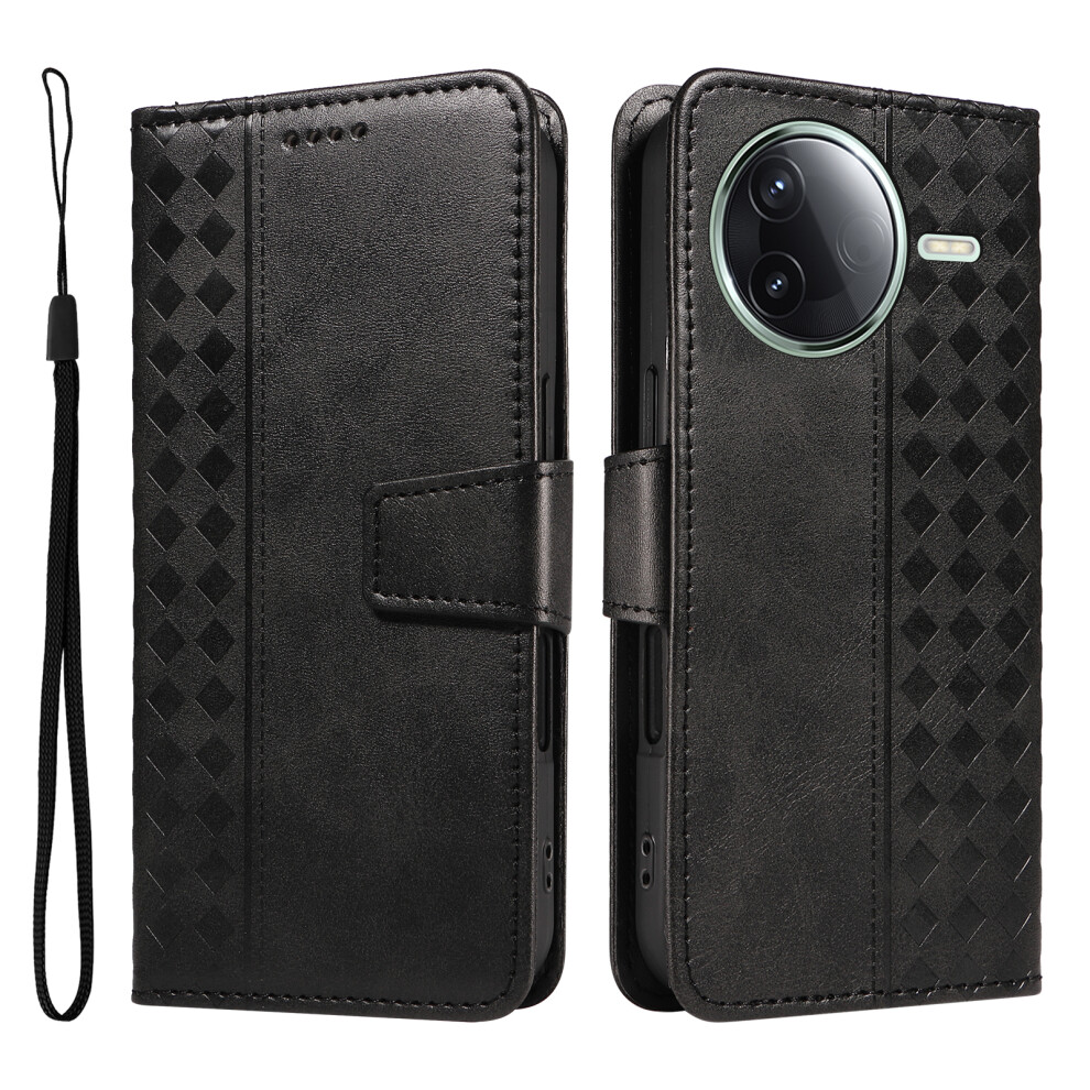 (Black) For Xiaomi Redmi K80 Pro 5G / Xiaomi Poco F7 Ultra 5G / Xiaomi Poco F7 Pro 5G / Xiaomi Redmi K80 5G Leather Case Wallet Stand Gri Black 6914284050863