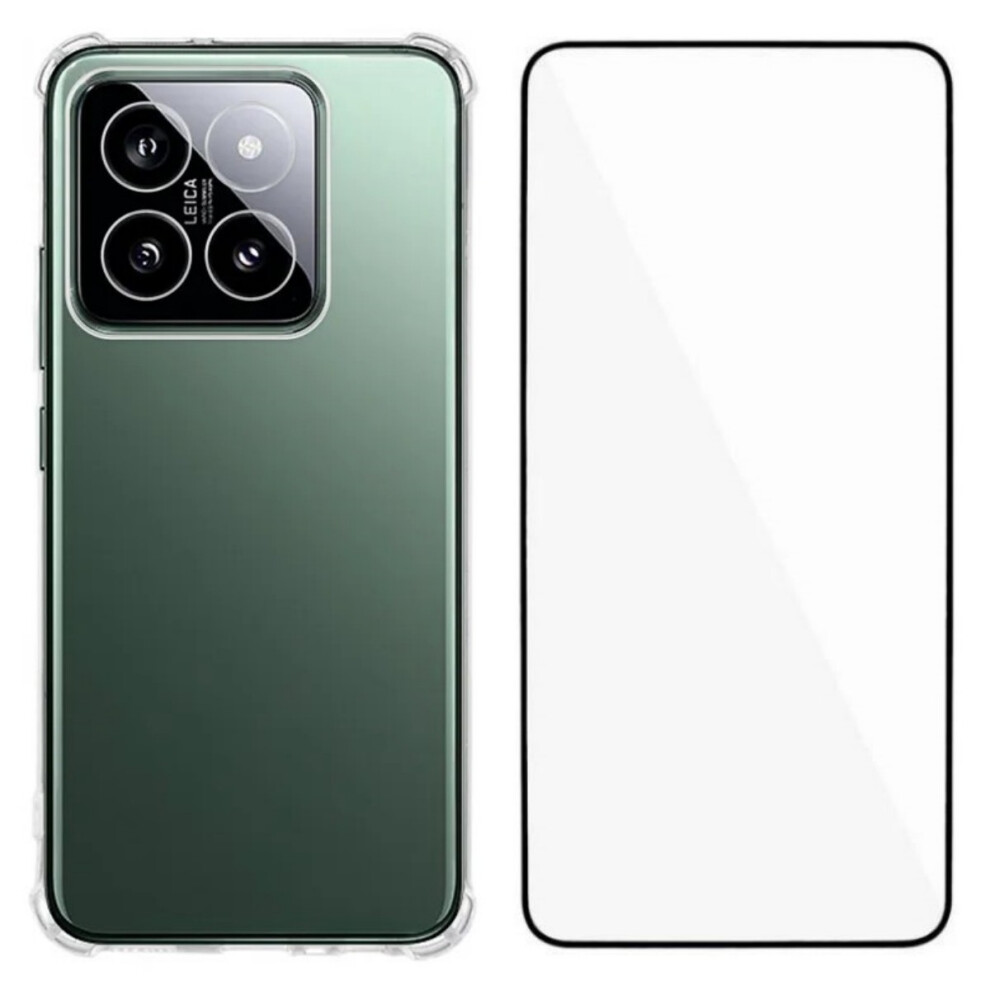 (Transparent) For Xiaomi 15 Tpu Case Wanlonfeng Wl3 Series 1.5Mm Phone Cover With Tempered Glass Film 6914284033316