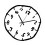Graffitis  Wall Clock Silents Function for Minimalists-White 1