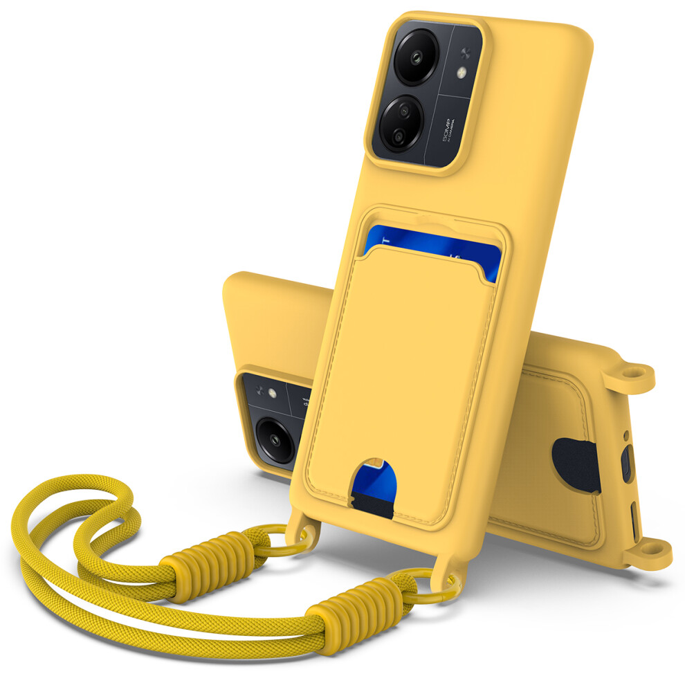 (Yellow) For Xiaomi Poco C65 4G / Xiaomi Redmi 13C 5G / Xiaomi Redmi 13R 5G / Xiaomi Poco M6 5G / Xiaomi Redmi 13C 4G Liquid Silicone Case Yellow 6914280059051